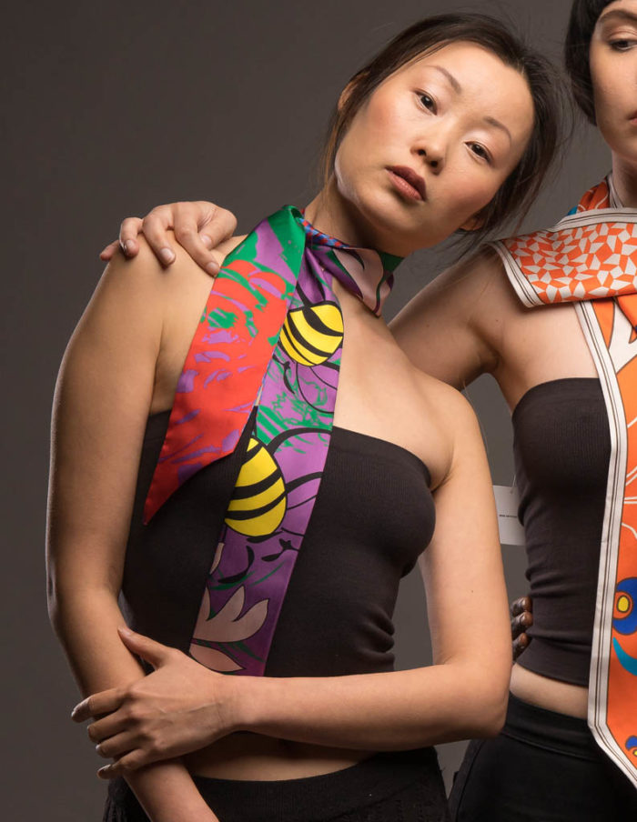 Neck Skinny Silk Scarf