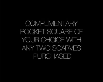 COMPLIMENTARY POCKET SQUARE