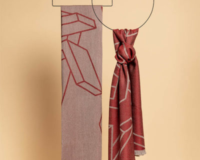 Red winter shawl – The Ramyar