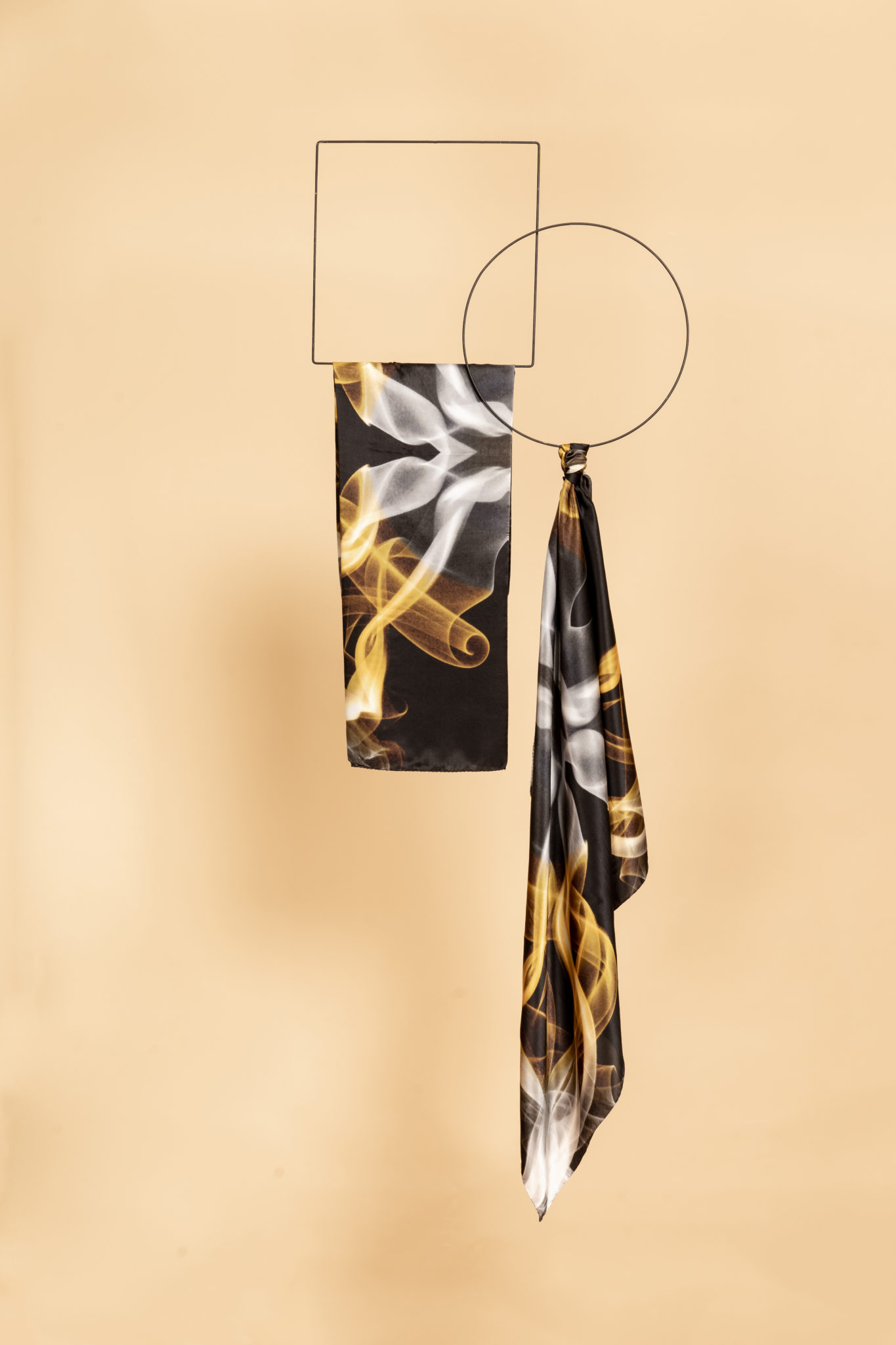 Orange silk scarf Women's Italian Silk Scarves Buy Online UK